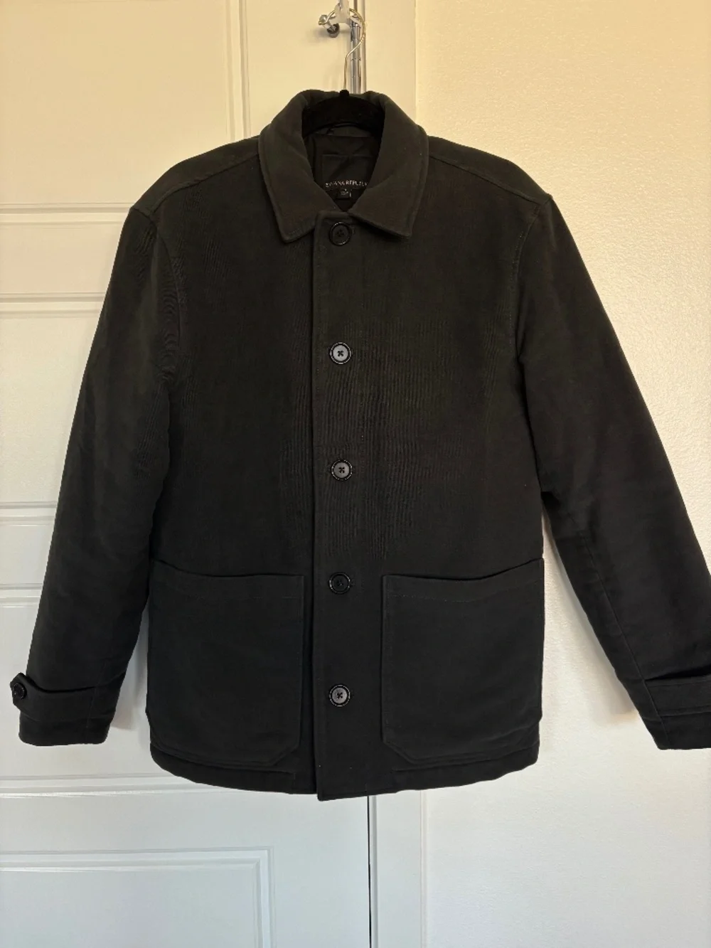 Banana Republic Men’s Black Button down Coat